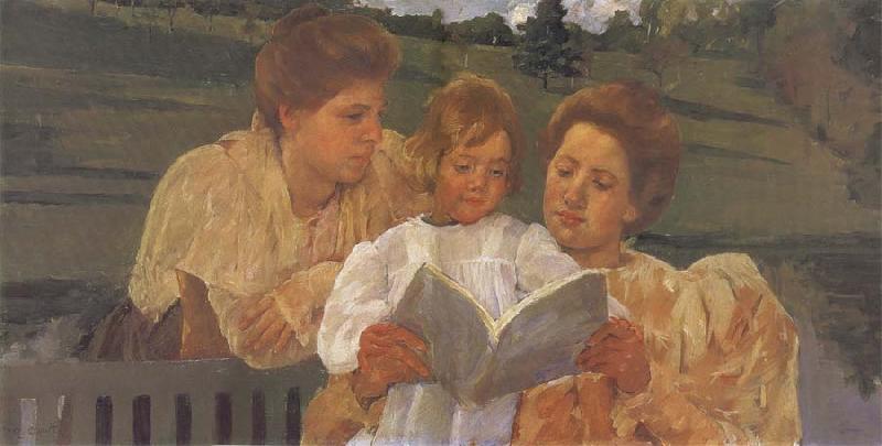 Mary Cassatt Reading France oil painting art